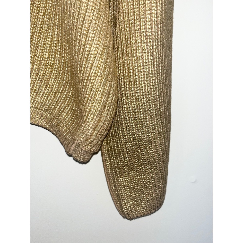 Kika Vargas x Target Metallic Gold‎ Back Tie Limited Edition Sweater Women's | L - Picture 4 of 15